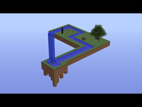 How to make the waterfall illusion.#minecraft #noob #likeformore #builds