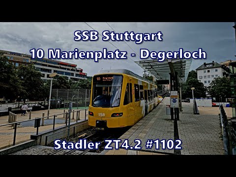 SSB Stuttgart - Linie 10, Stadler ZT4.2 #1102