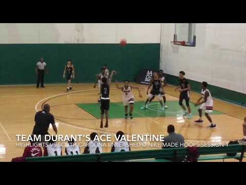 Team Durant’s Ace Valentine scores 19 points vs South Carolina Unleashed @madehoops Session 1