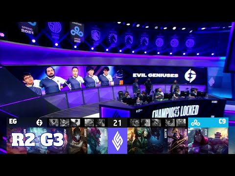 Evil Geniuses vs Cloud 9 - Game 3 | Round 2 Playoffs S11 LCS Summer 2021 | EG vs C9 G3