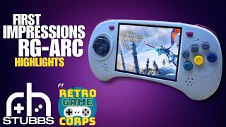 Anbernic's Love letter to SEGA | RG ARC First Look w/ Retro Game Corps (Highlights)