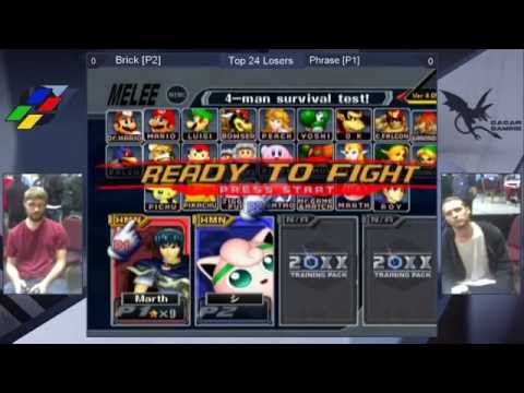 Super SmashNest 7 Top 24 Losers - Brick (Puff) Vs. Phrase (Marth) - SSBM