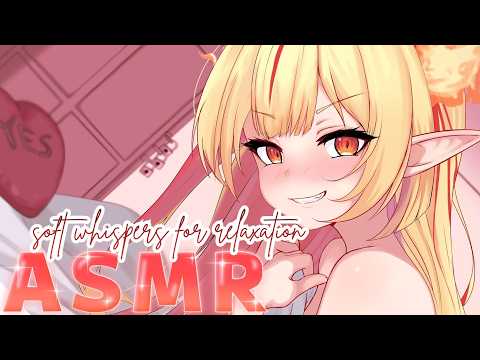 【 ASMR┊ 3DIO】Soft Whispers for a Sleepless Night ~ Whispering/Oil Massage/Ear Cleaning/Kisses