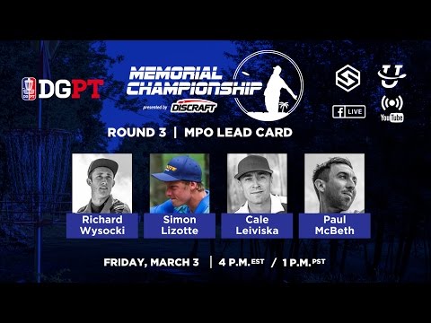 DGPT - 2017 Memorial Presented By Discraft - Round 3 (SmashCutt)