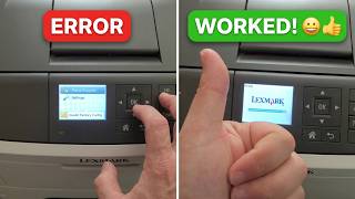 All Lexmark Invalid Factory Configuration Error Solution