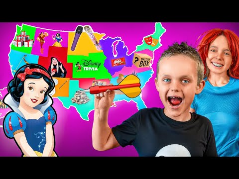 Throw a Dart at a Map Challenge! Princesses Vs Villains!