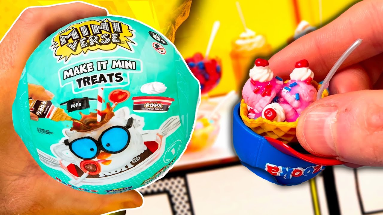 Unboxing principal Miniverse Make It Mini Treats — helado Bazooka