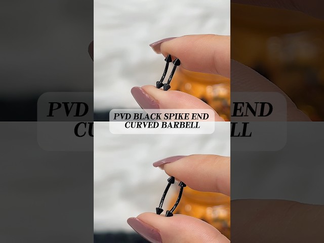 Vídeo relacionado con NewkeepsR 4 pares-1,2mm Barra de plátano curvada doblada de titanio,Rook Bridge Helix Ceja Anillos Vertical Labret Piercing Joyería 6mm/8mm/10mm/12mm