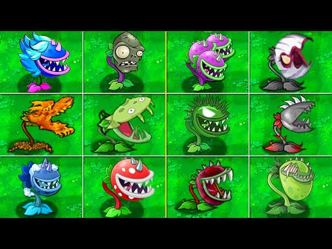100% All CHOMPER Plants Mod vs All ZomBotany 2 - Plants Vs Zombies Mod