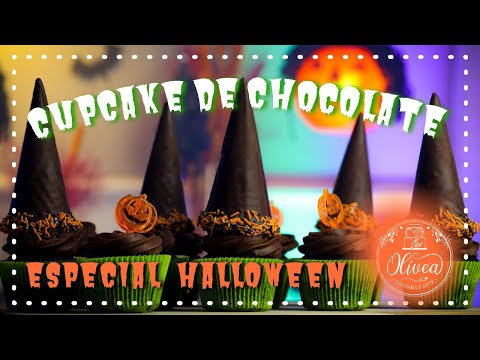 Especial Halloween - Cupcake de Chocolate | Olívea Cozinha & Arte