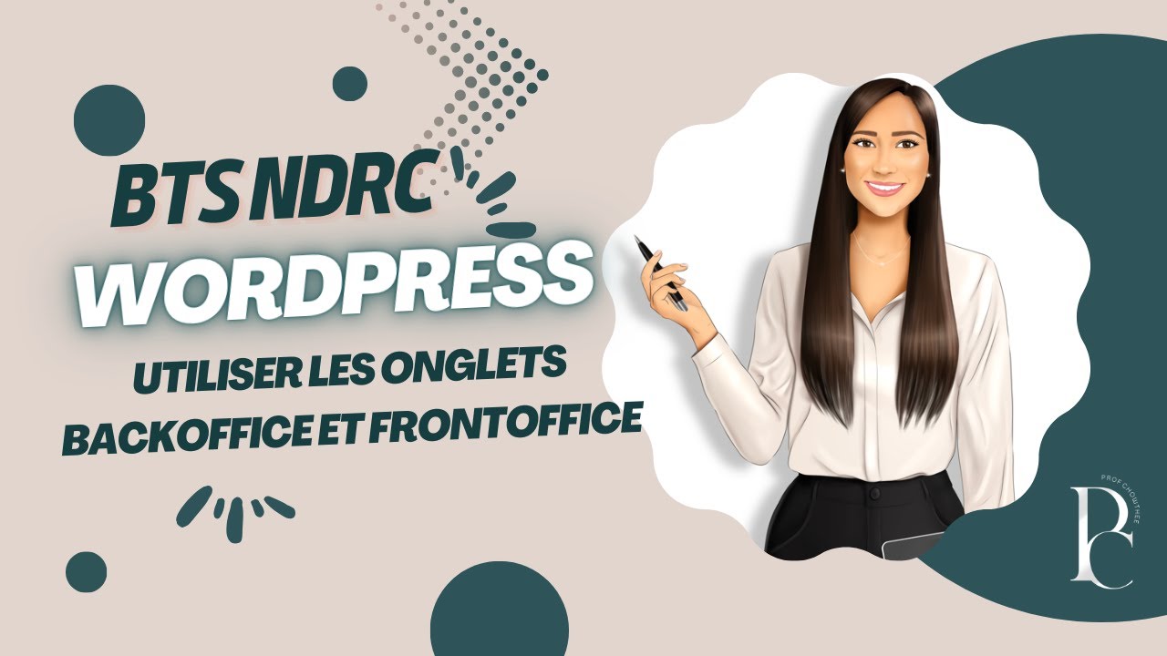 Utiliser les onglets backOffice et FrontOffice