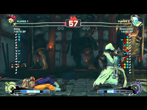 Fujino [Akuma] vs matoryona [Vega] SSF4 Japanese Online Ranked Matches - TRUE-HD