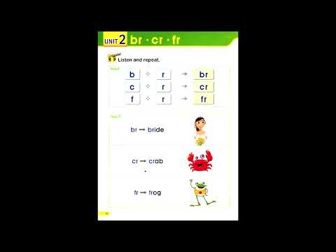 Smart Phonics 4 #phonics 4 page  16  #smart  phonics4  unit2  br   cr  fr