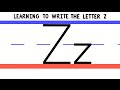 Write The Letter Z ABC Writing For Kids Alphabet Handwriting By 123ABCtv