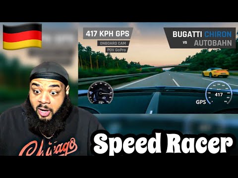 AMERICAN REACTS to Bugatti Chiron on Germany's Autobahn going 417 KPH 🇩🇪
