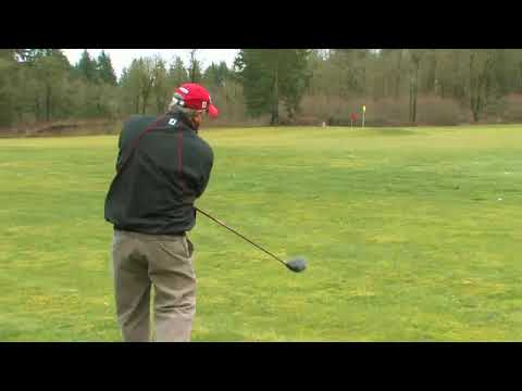 Part of a video titled How to Hit a Golf Ball Straight Every Time - YouTube