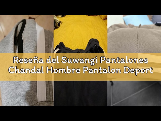 Vídeo relacionado con Suwangi Pantalones de Deportivos Jogger para Hombre Cargo Chándal Gimnasio Ligera Algodón Pantalones Entrenamiento con Bolsillos