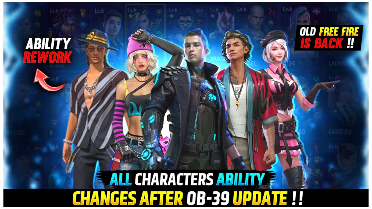 ALL CHARACTERS ABILITY CHANGE AFTER OB-39 UPDATE🔥|| OB-39 UPDATE ALL CHANGES