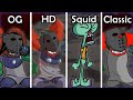 TRICKY Original VS HD VS Squidward VS Classic FNF Mods