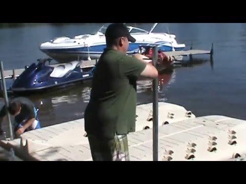 Installing Moring Poles on PMI Jet Ski Docks