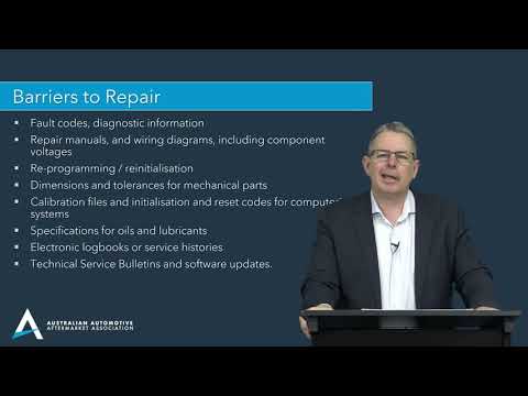 2021 Australia Right to Repair Summit - Session 2 of 4