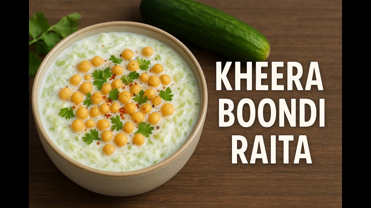 Kheera Boondi Raita Recipe | Thandi Thandi Dahi Raita for Summer