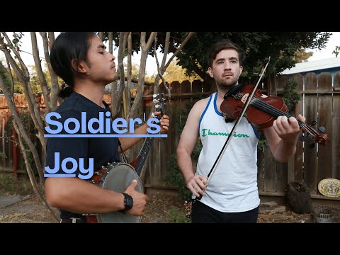 SOLDIER'S JOY on clawhammer banjo & fiddle (Tom Phillips & Cedar Cady)