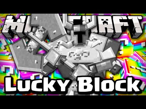 Minecraft - LUCKY BLOCK AXE SWINGING MANIAC CHALLENGE GAMES! (Mowzie's Mobs Mod/ Lucky Block Mod)