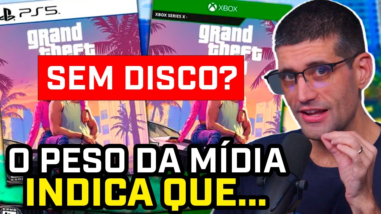 DESCOBRIRAM que a MÍDIA FÍSICA de GTA 6 vem SEM DISCO?! #flowgames