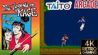 Legend of Kage Arcade (Taito 1984) 4k Longplay