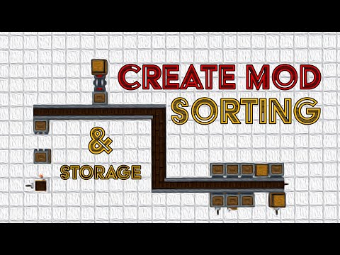 Minecraft: Create Mod Instant Sorting and Storage System