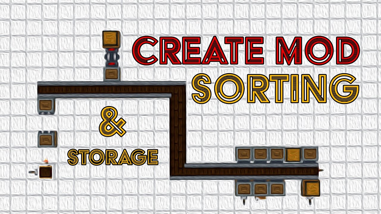 Minecraft: Create Mod Instant Sorting and Storage System