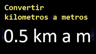 0 5 Km Em Metros