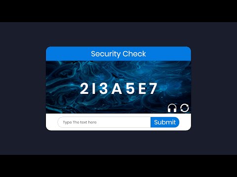 How To Create A Text Captcha Using Html Css Javascript