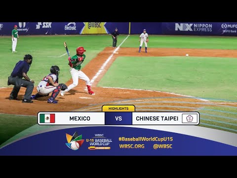 Highlights | Game 18 Mexico vs Chinese Taipei | 2024 WBSC U-15 Baseball World Cup