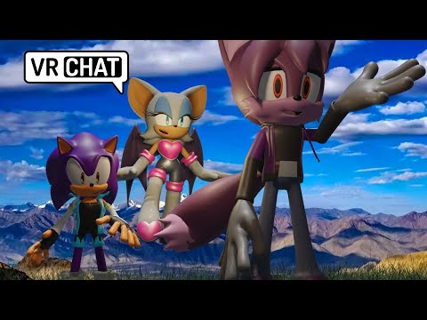 DARK MEETS CHRIS AND ROUGE IN VR CHAT! G.U.N MISSION!