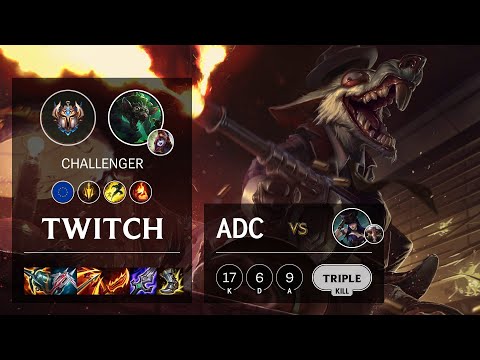 Twitch ADC vs Caitlyn - EUW Challenger Patch 11.21
