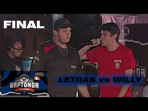 WILLY VS LETRAS BATALLA COMPLETA | Final | Red Bull RAPTONDA NACIONAL PERÚ