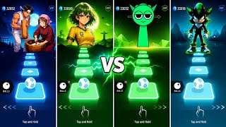 Yosho Hai Montagem vs Passo Solto ATLXS vs Sprunki Theme vs No Batidao - Tiles Hop - V Gamer 🤩
