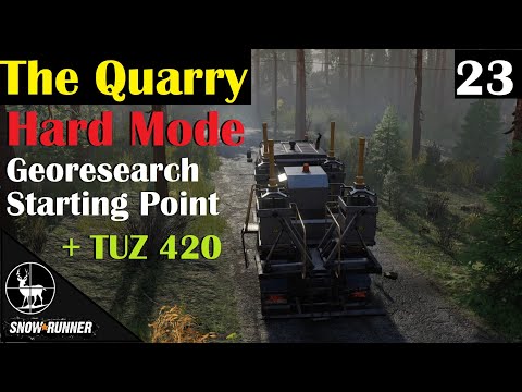 Unlocking the Tuz 420 ⚠️ SnowRunner Hard Mode ⚠️ Georesearch Starting Point