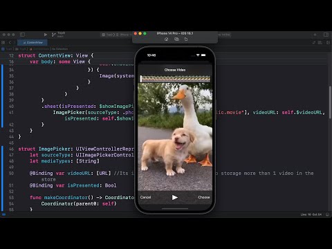 SwiftUI Tutorial:  how to implement VideoPicker on our SwiftUI Project.