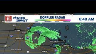 Unique signature shown on radar Sunday morning