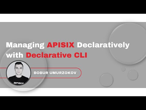 Managing APISIX Declaratively with APISIX Declarative CLI