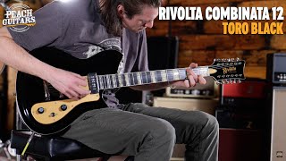 Video thumbnail for No Talking...Just Tones | Rivolta Classico Series | Combinata 12 - 12-String - Toro Black by Peach Guitars