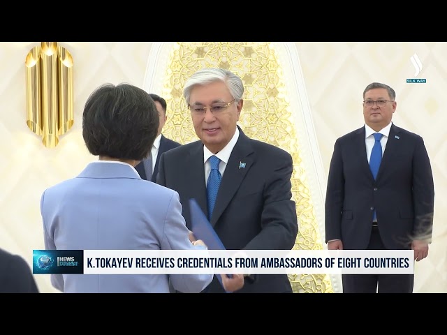 President Tokayev receives credentials from ambassadors of eight countries
