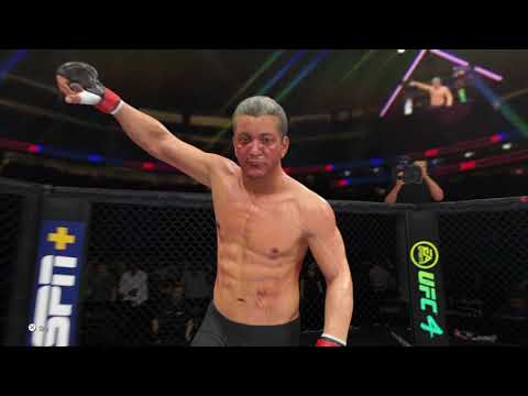 Old Bruce Lee vs Bruce Buffer UFC 4 Fight