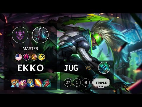 Ekko Jungle vs Hecarim - NA Master Patch 11.3