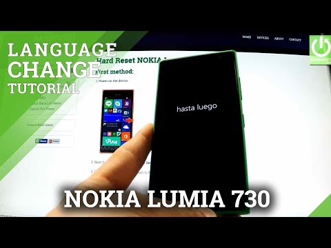 Languages Settings in NOKIA Lumia 730 Dual SIM - How to Change Language