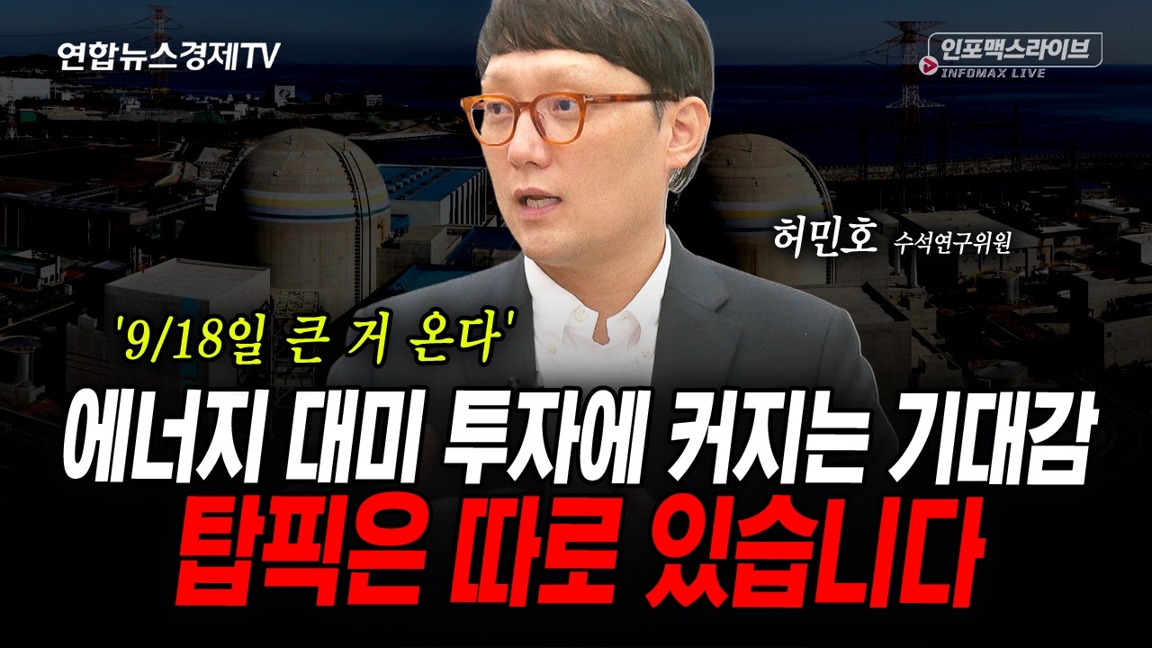 대미 투자 '1호' 유력한 산업의 진짜 수혜주는 (허민호) | 인포맥스라이브 2026년9월14일 방송