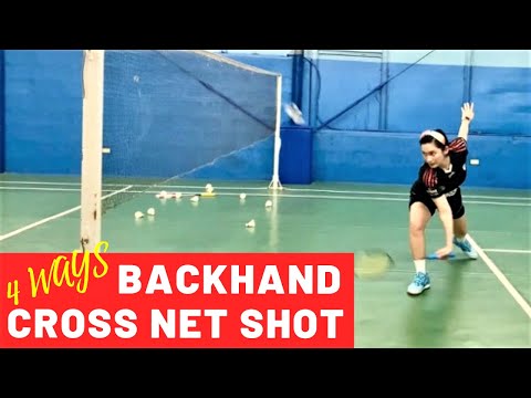 Different Ways to Practice Backhand Cross Court Net Shots. From Offense to Defense.